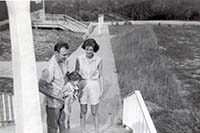 Harlan holding Vicky, and Ruth Anne, Athens, Georgia